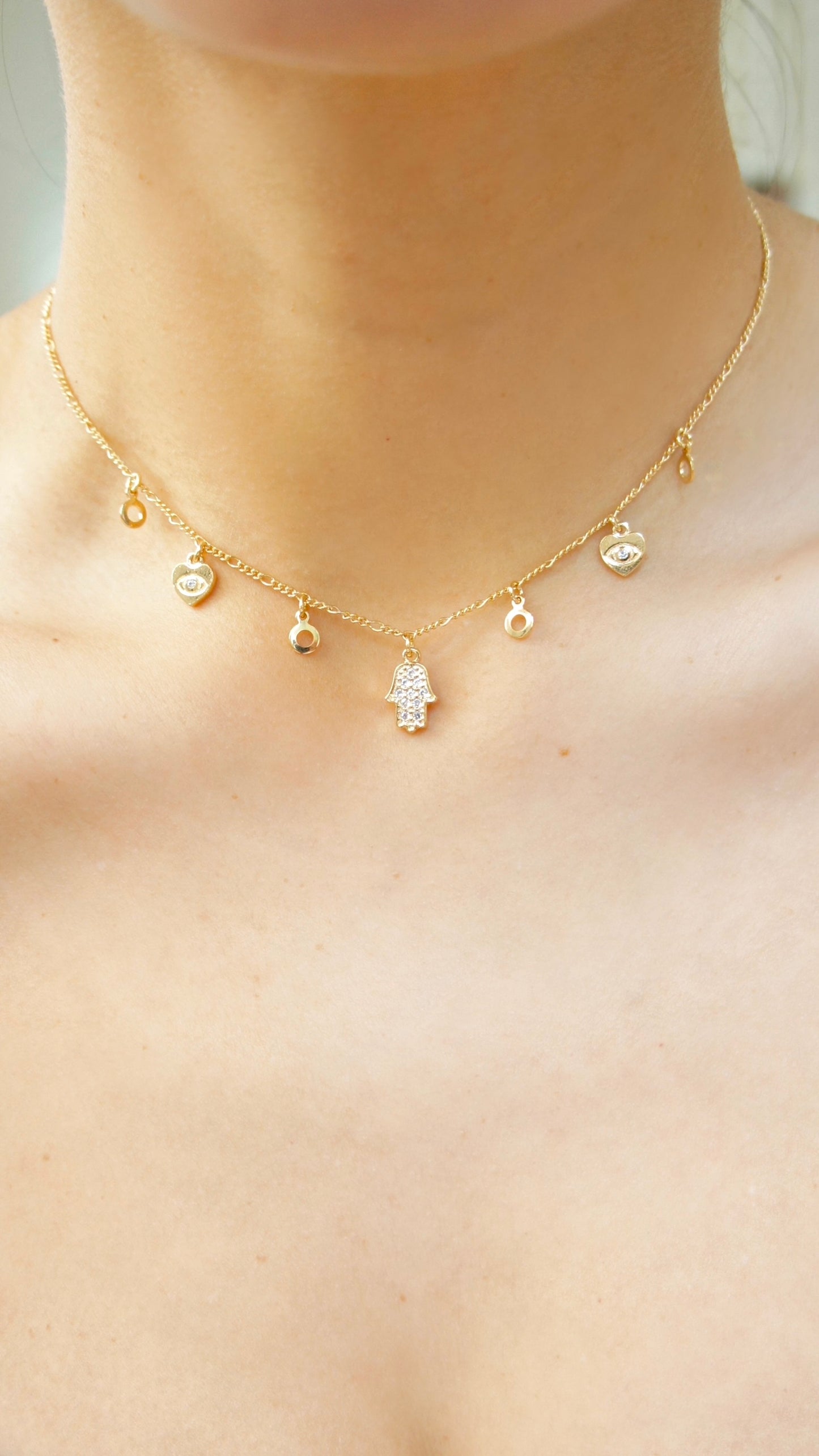 Hamsa Love Necklace