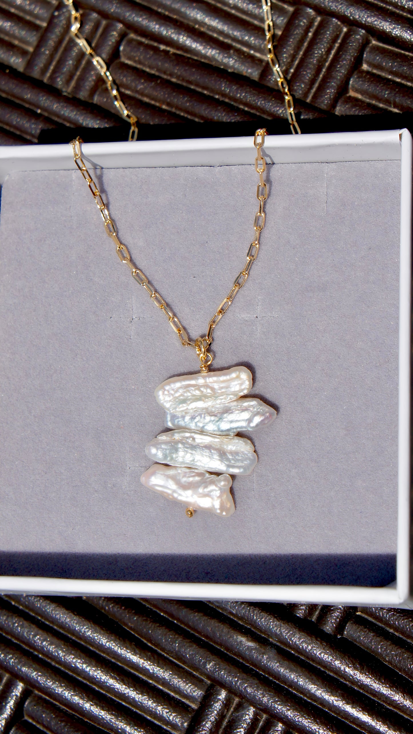 Elowen Pearl Charm Necklace