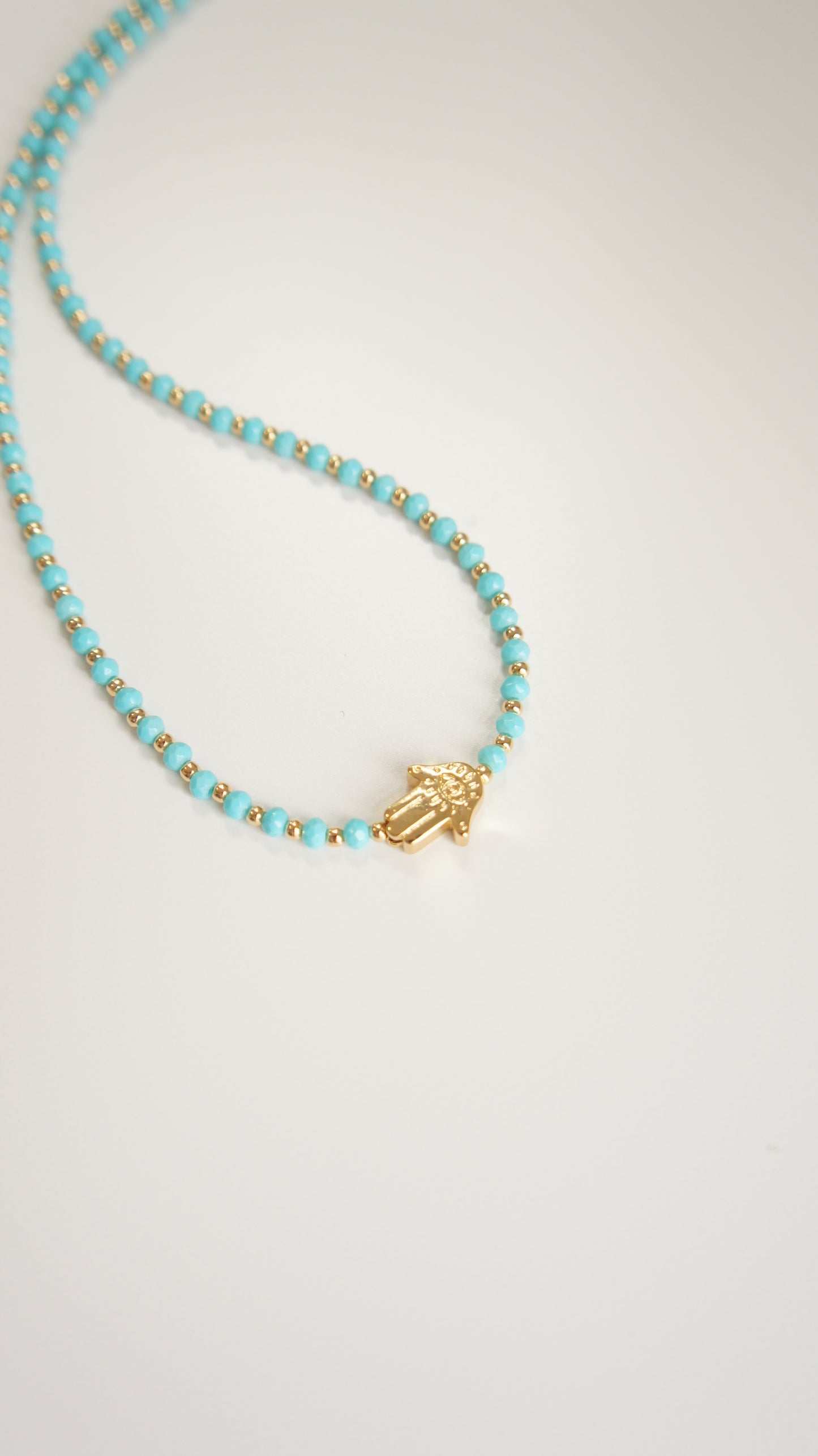 Hamsa Beaded Necklace