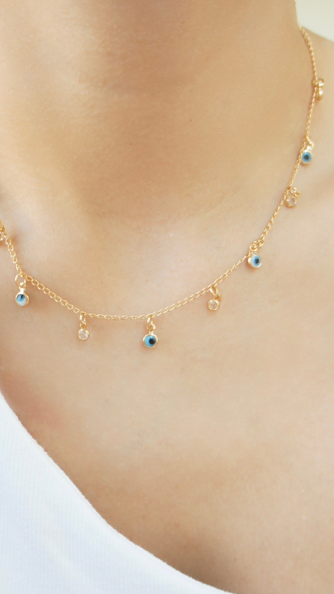 Dainty Evil Eye Necklace