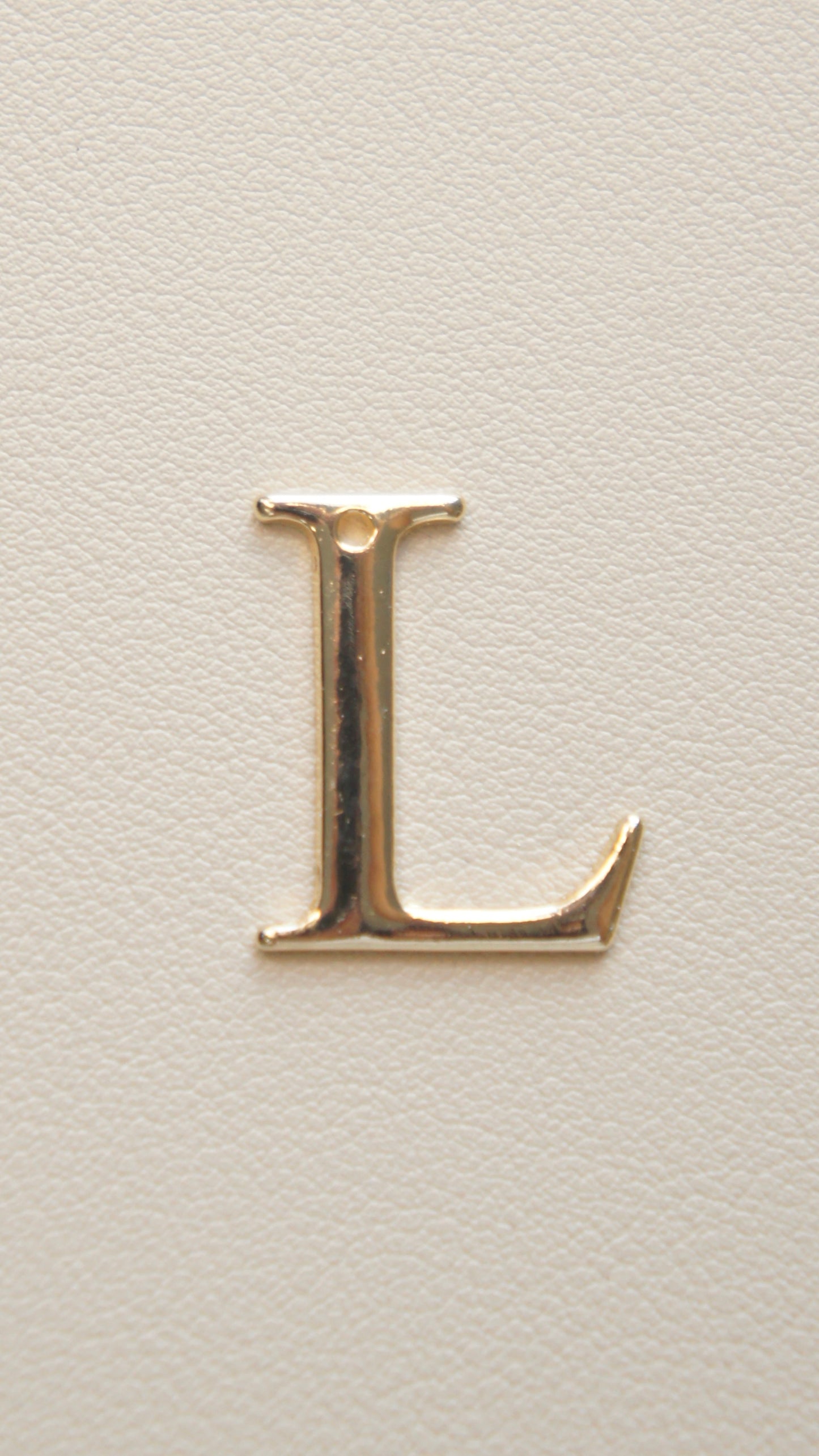 Large Flat Gold Initial