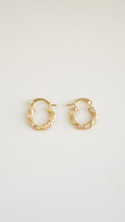 Twisted Zirconia Hoops
