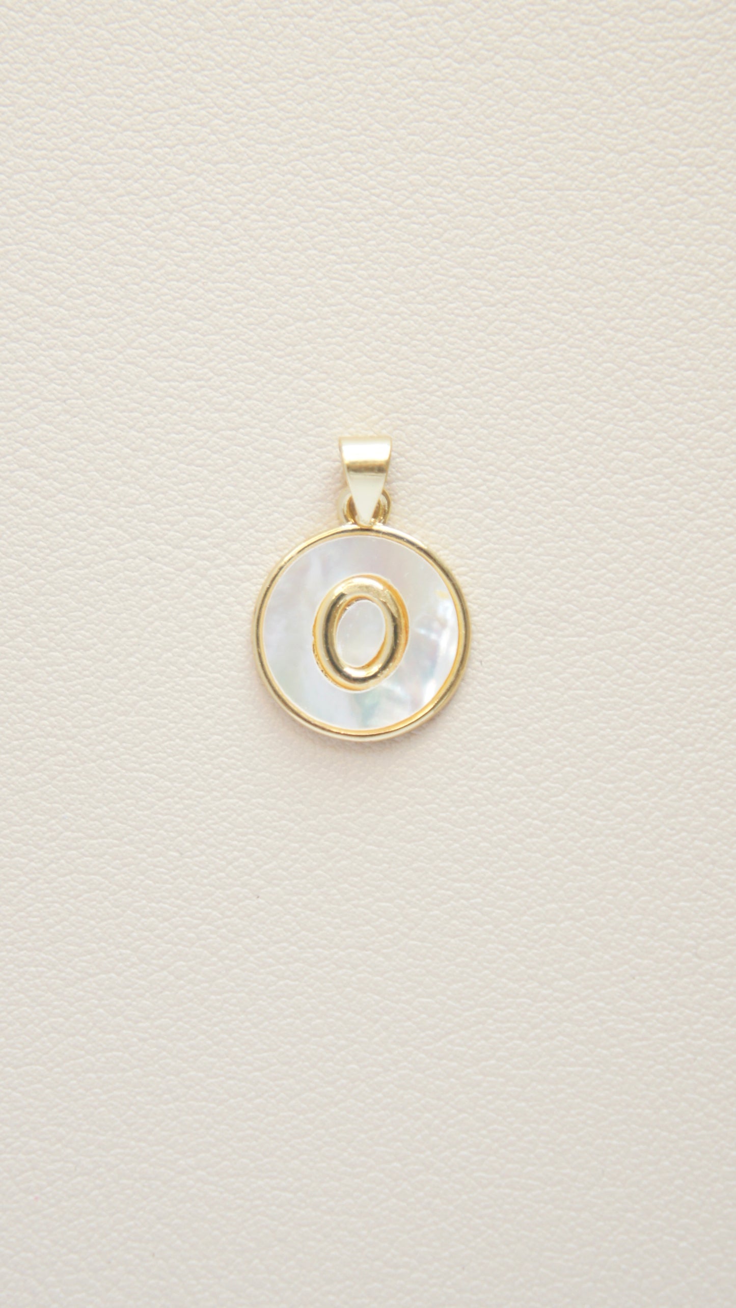 Mother of Pearl Initial Charm
