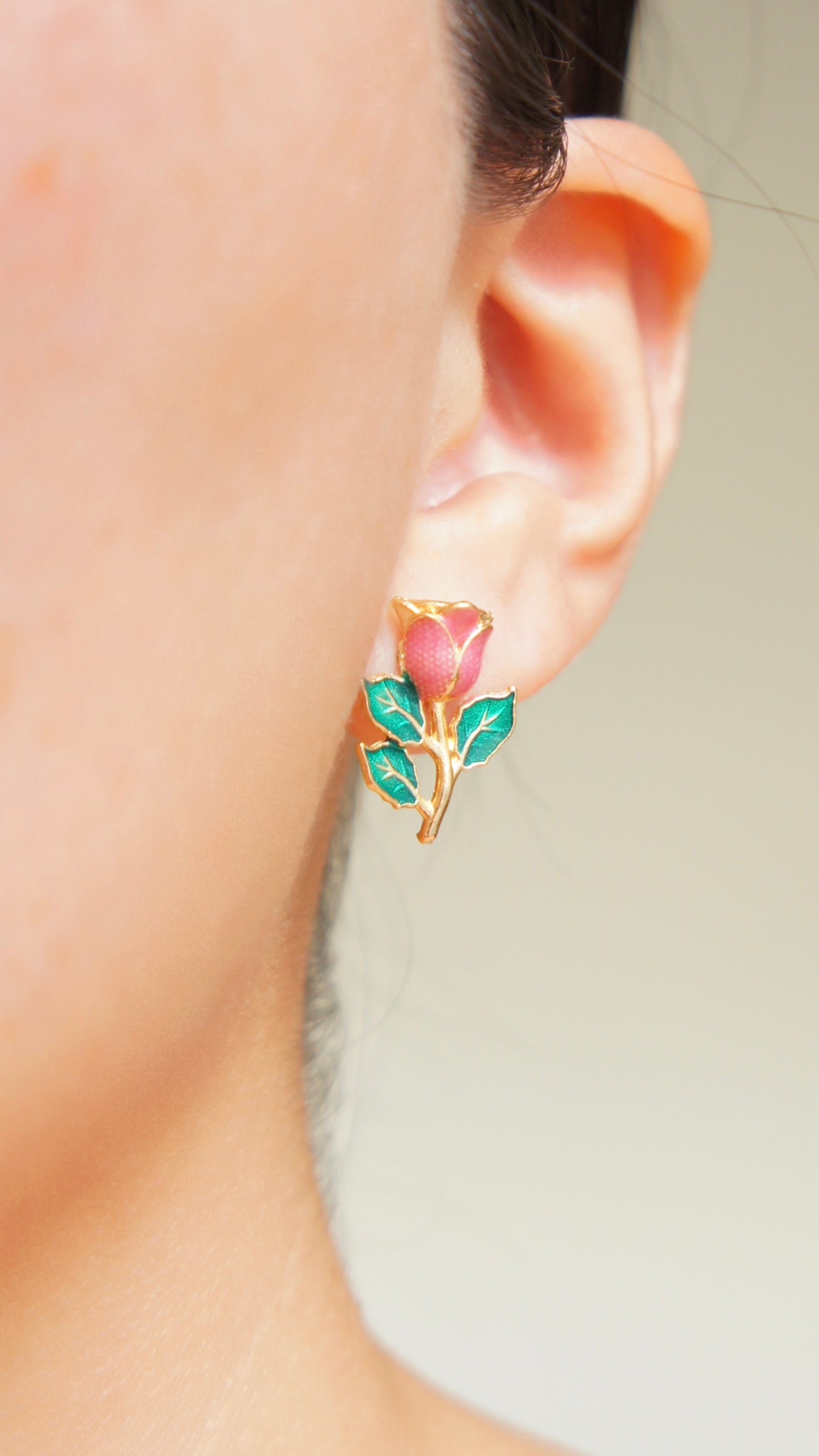 Rose Stud Earrings