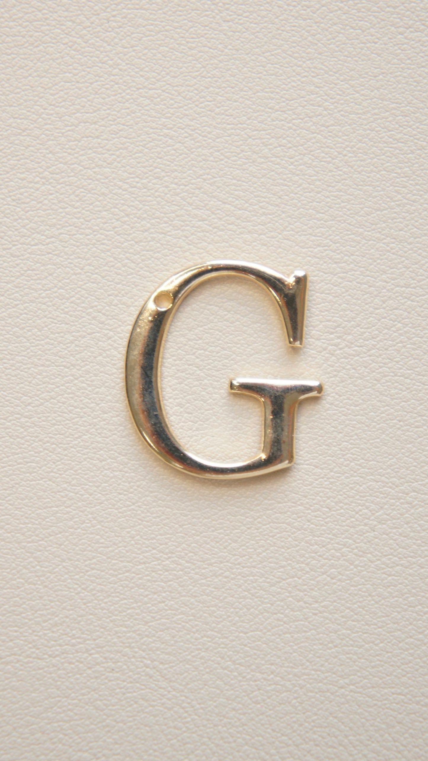Large Flat Gold Initial