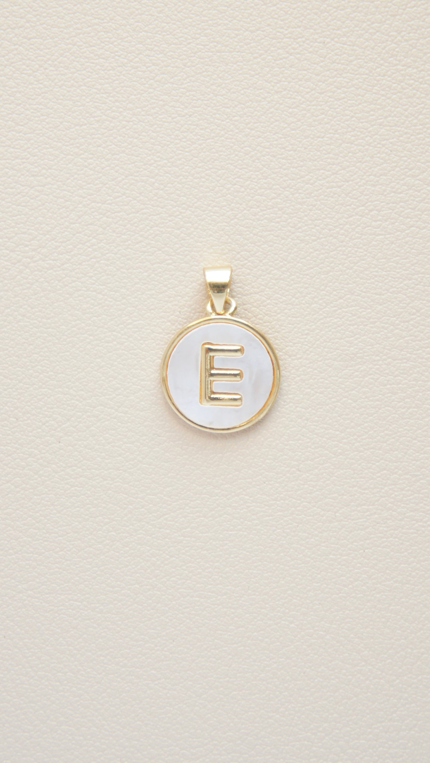 Mother of Pearl Initial Charm