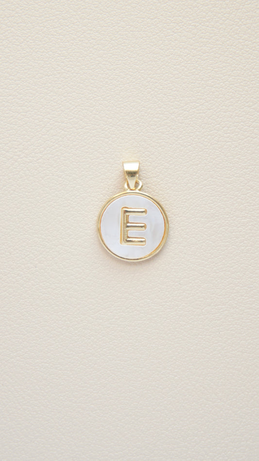 Mother of Pearl Initial Charm