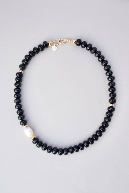 Moon & Onyx Necklace