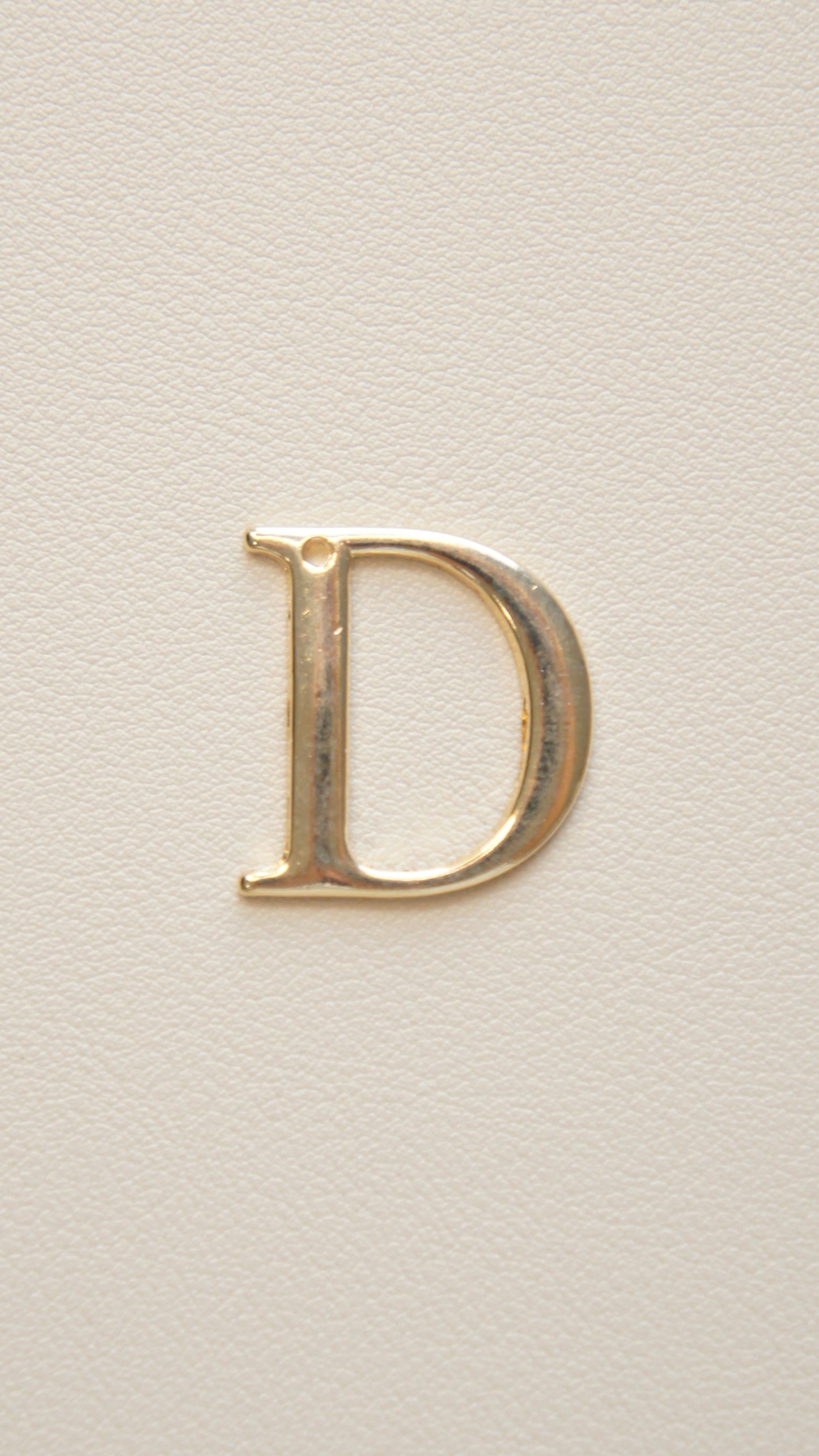 Large Flat Gold Initial