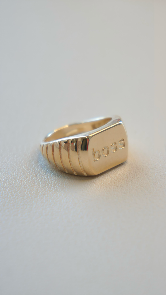 Boss Engraved Ring