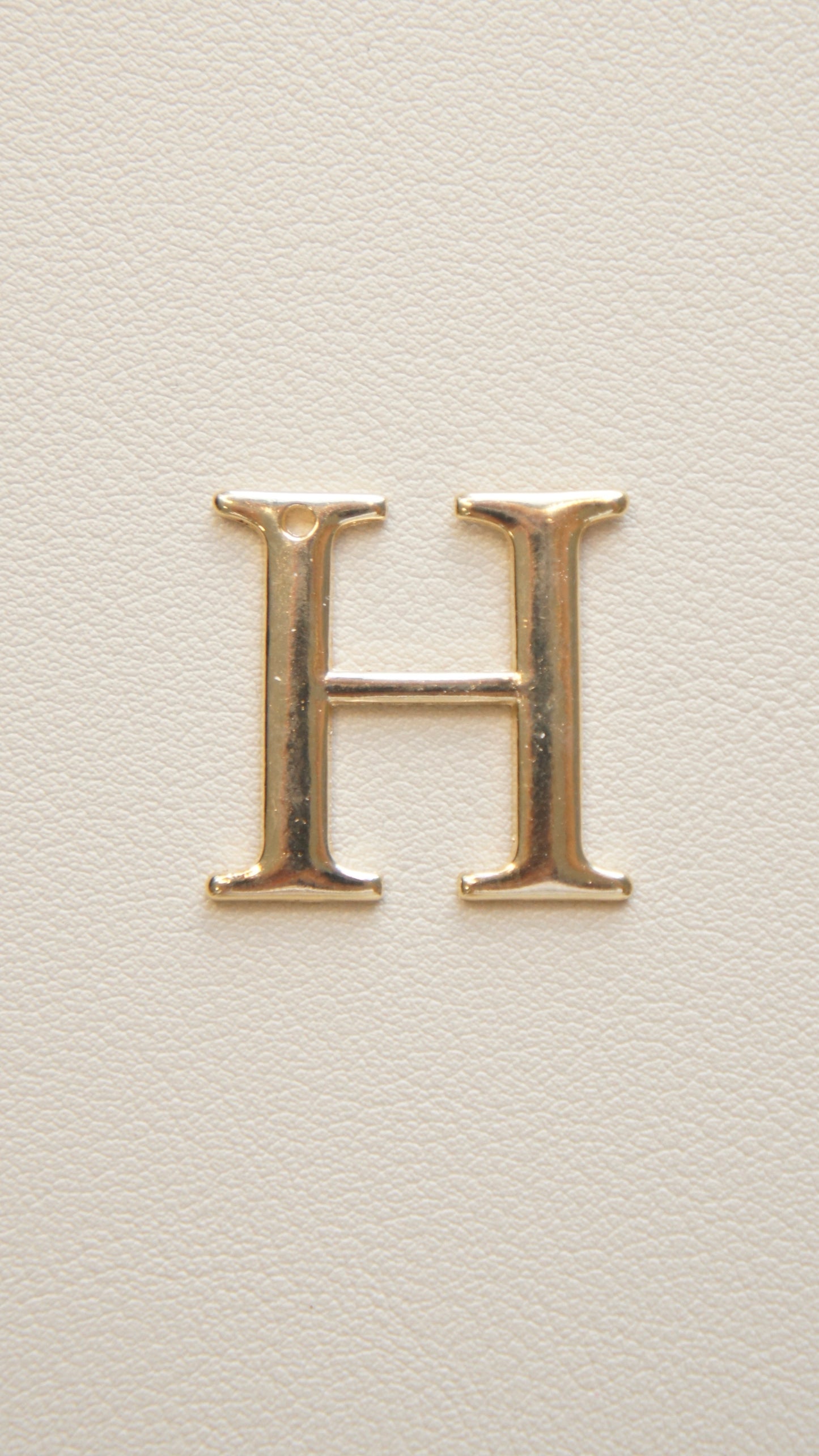 Large Flat Gold Initial
