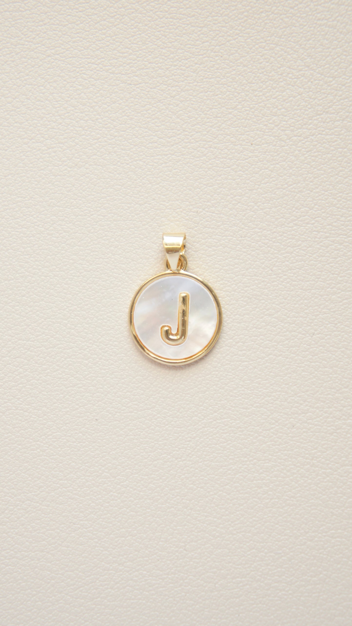 Mother of Pearl Initial Charm