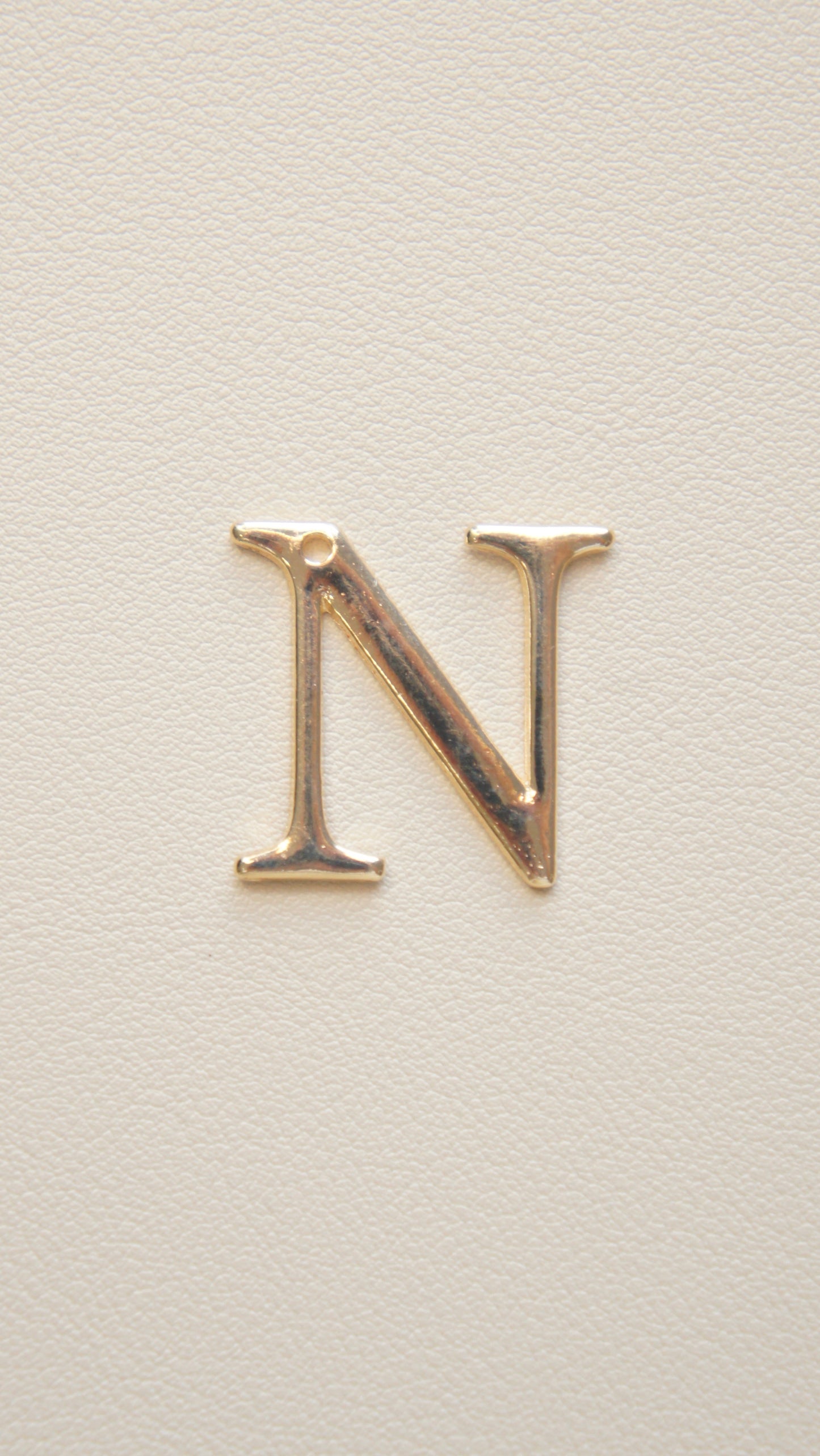 Large Flat Gold Initial