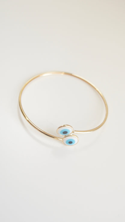Evil Eye Bangle Bracelet
