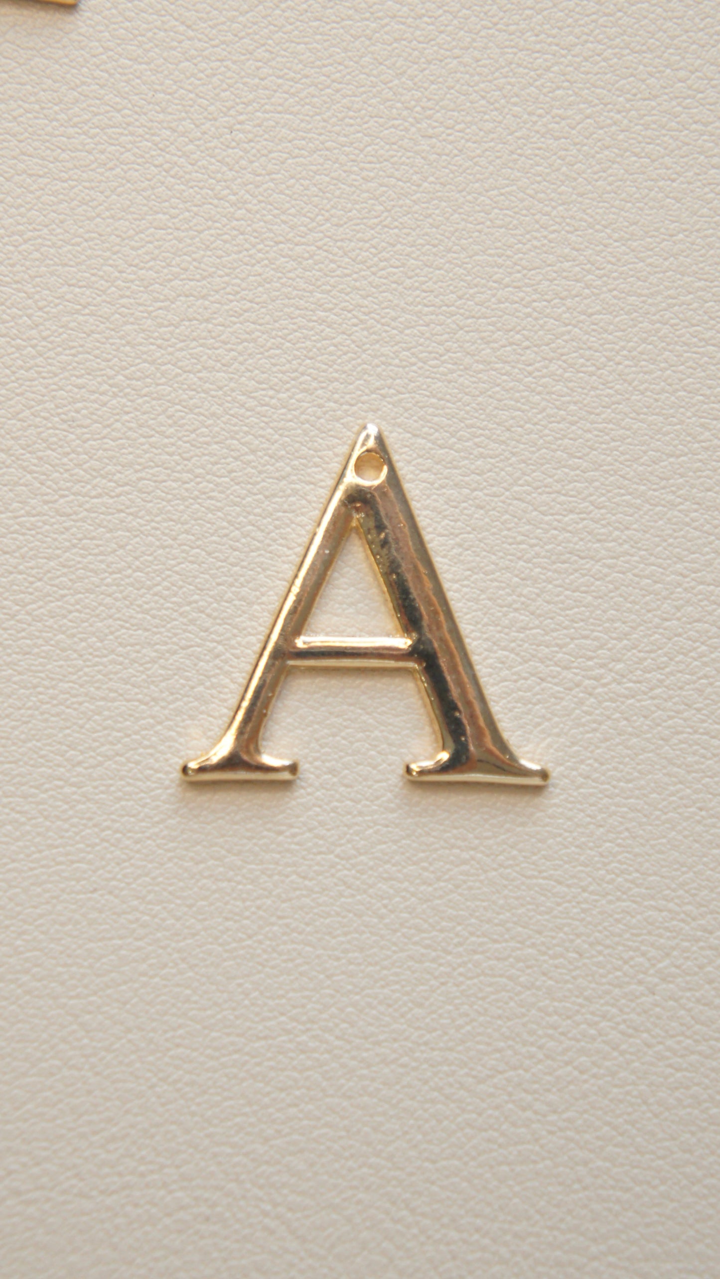 Large Flat Gold Initial