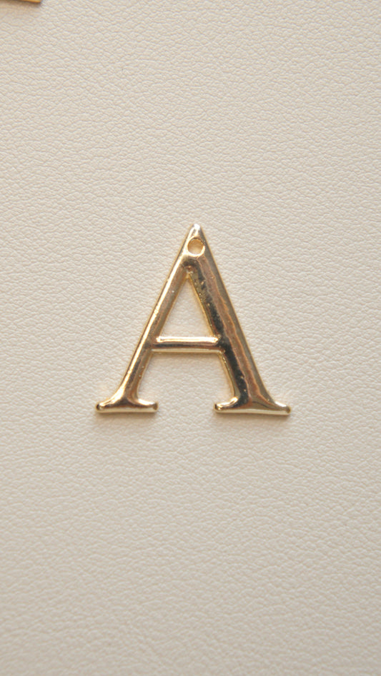 Large Flat Gold Initial