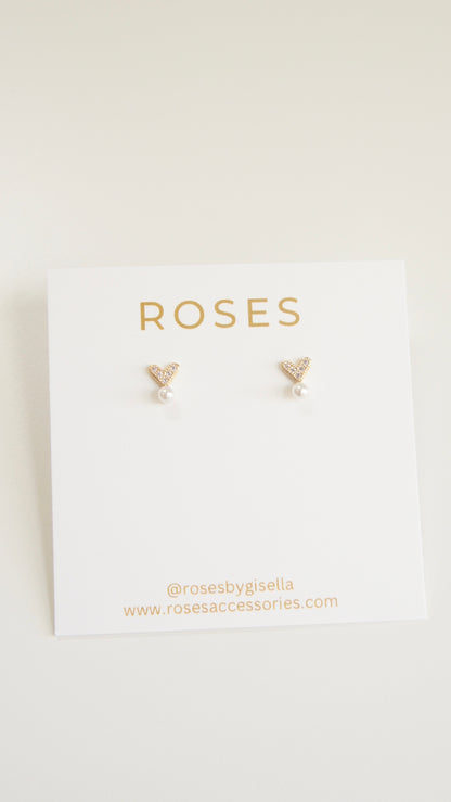 Mini Heart Stud Earrings