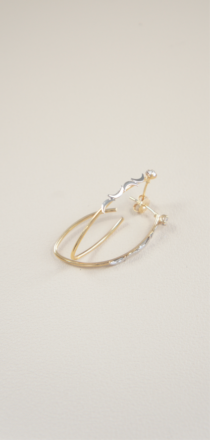 Luna Silver Hoops