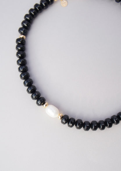 Moon & Onyx Necklace