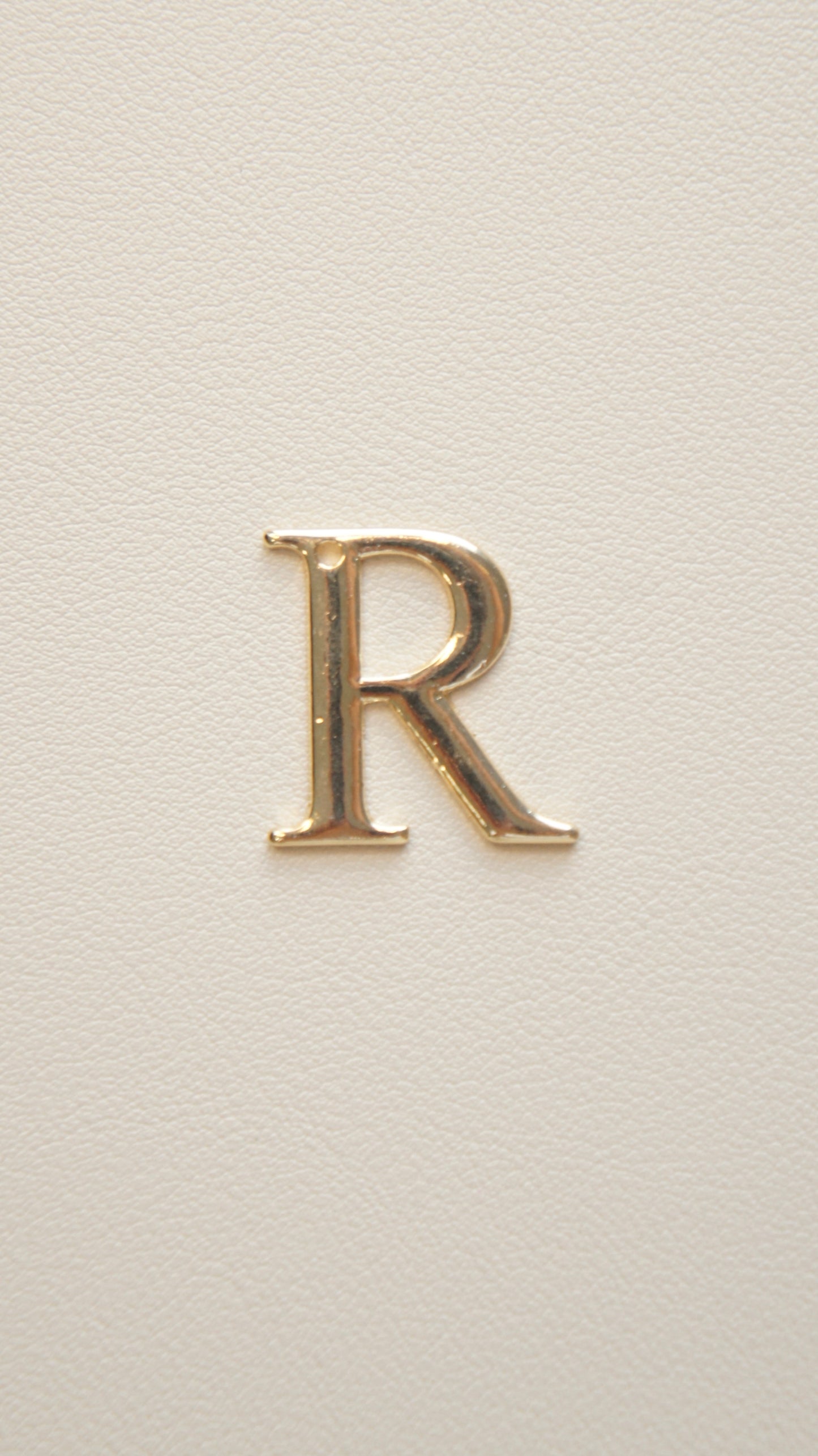 Large Flat Gold Initial