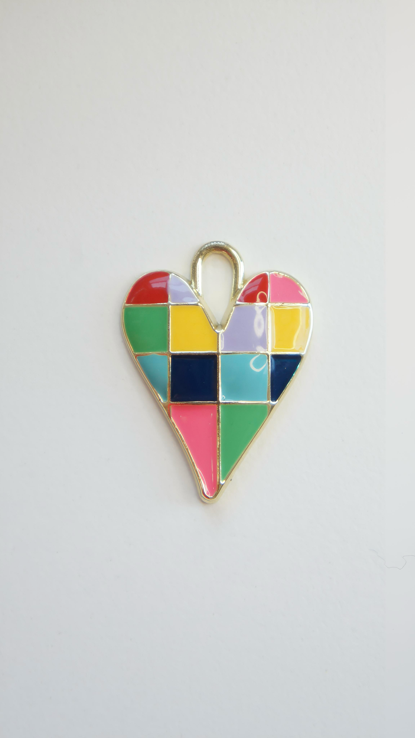 Multicolor Heart Pendant