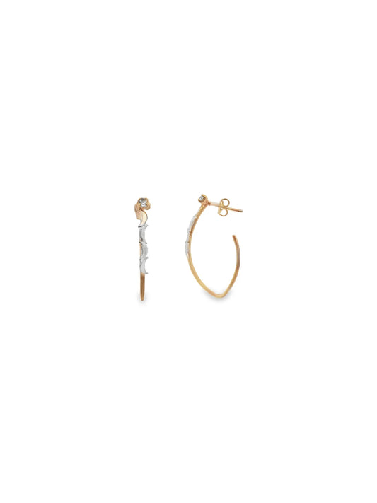 Luna Silver Hoops