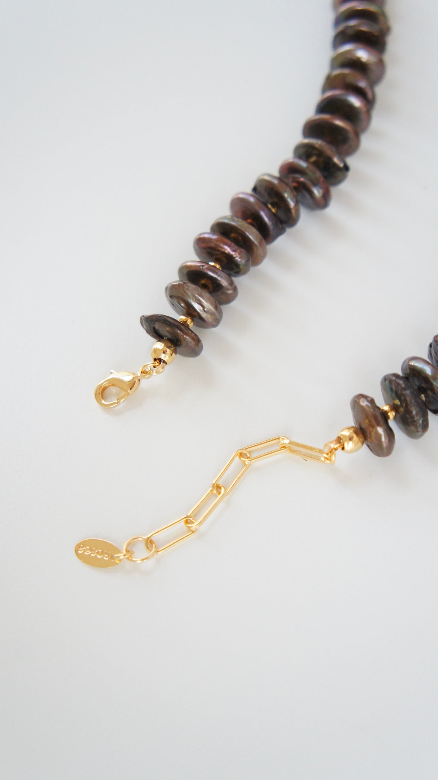 Autumn Brown Pearl Necklace